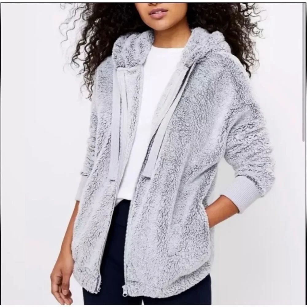 ✨Lou & Grey Orange Cozy Up Zip Sz Small Jacket✨